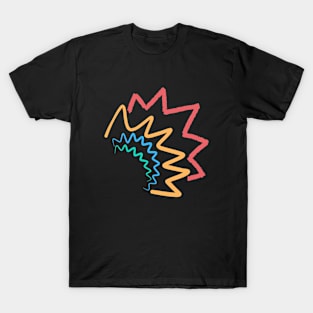 Zigzag Retro Pattern Simpsons Lisa T-Shirt